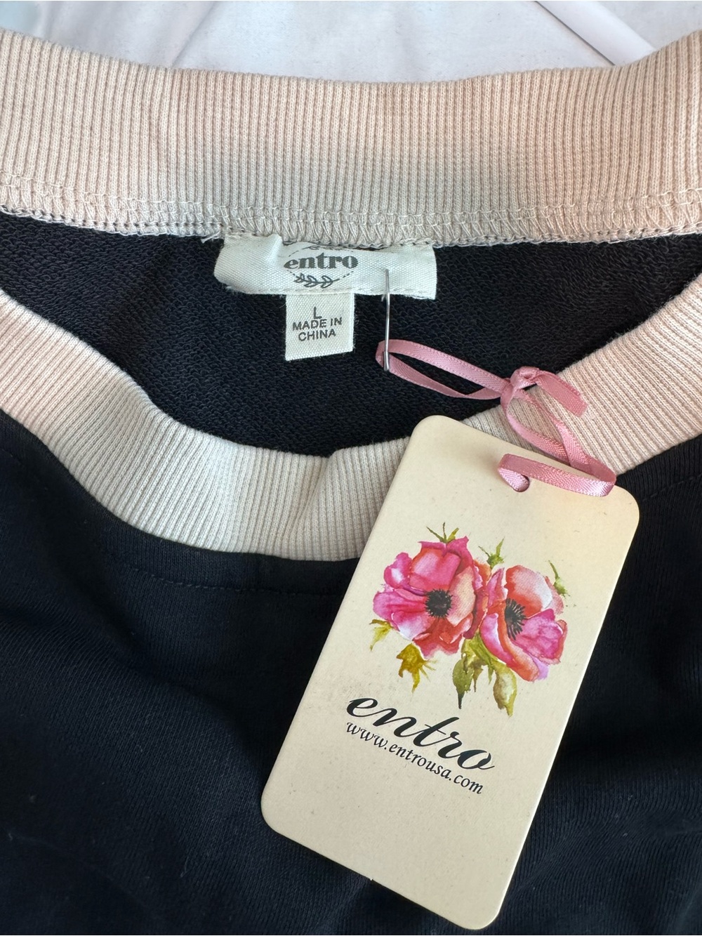 Entro Black & Cream Two-Piece Skirt Set - Picture 2 of 6
